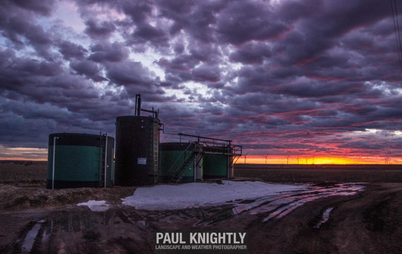 Oil Tank Sunset - Hays, Kansas (2016)